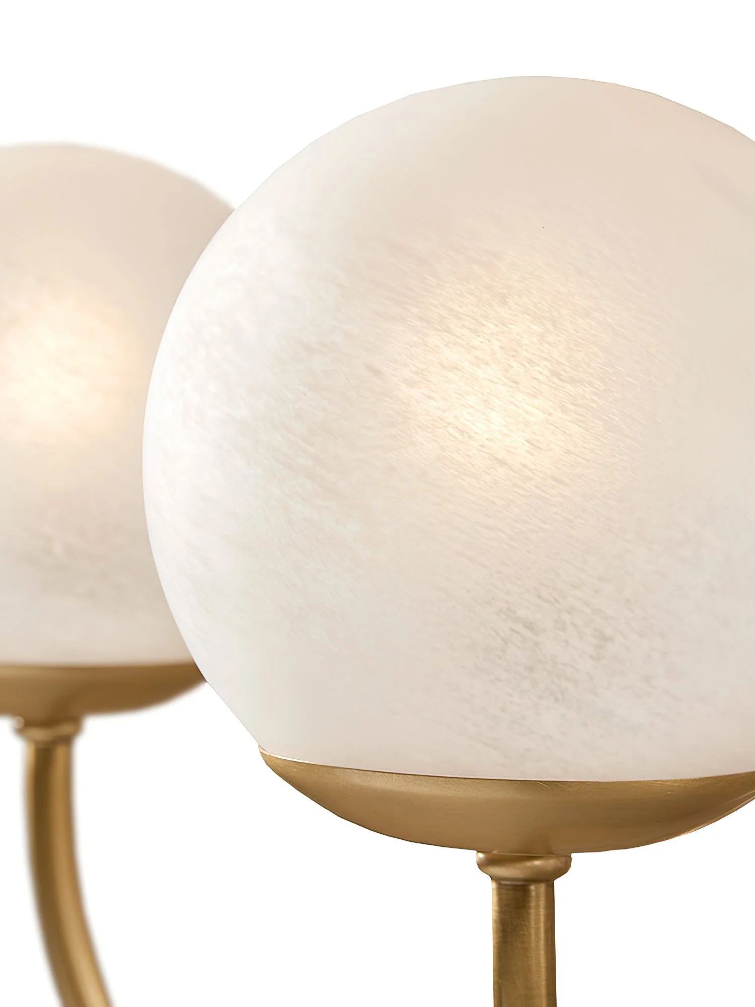Lustra Chandelier Brass Globe Orillia Elegant - Image 9
