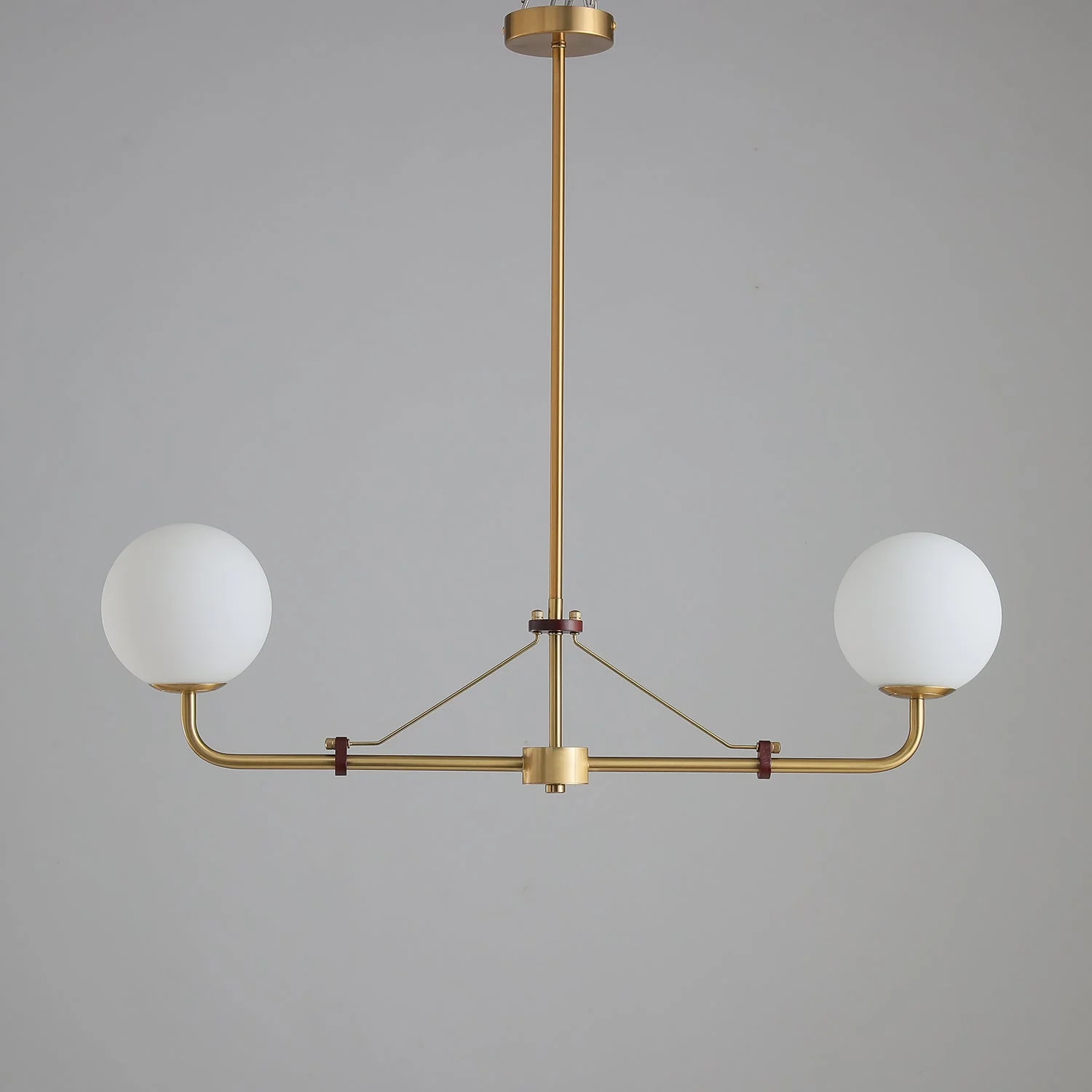 Lustra Chandelier Brass Globe Savanna Elegant - Image 13