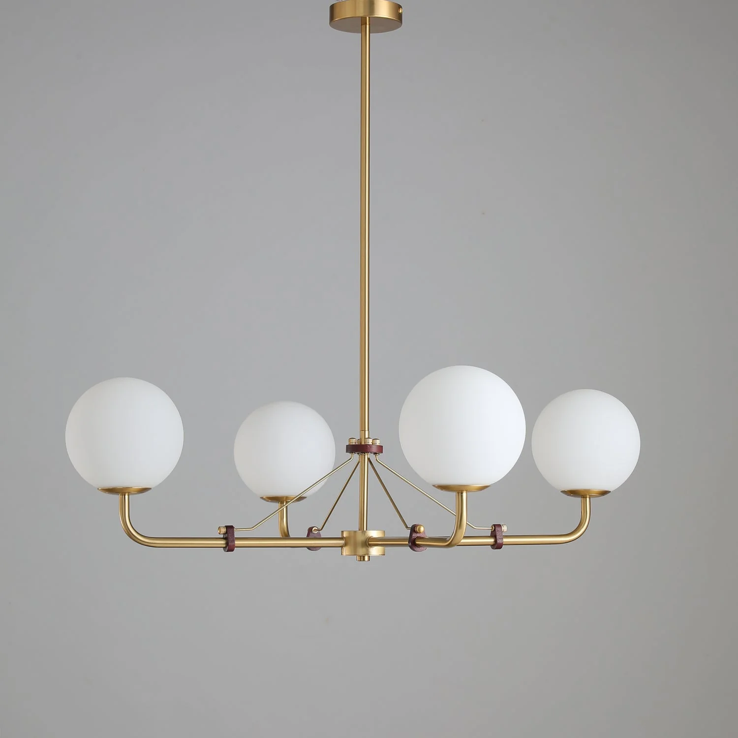 Lustra Chandelier Brass Globe Savanna Elegant - Image 31