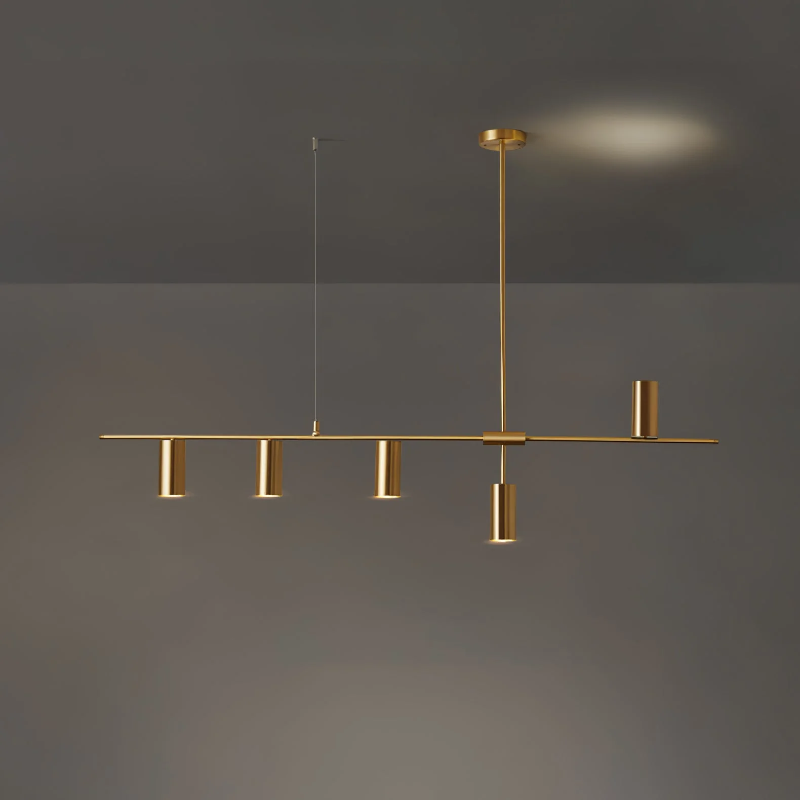 Lustra Chandelier Brass Linear Cassandra Elegant - Image 19