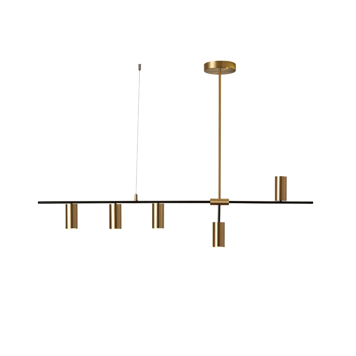 Lustra Chandelier Brass Linear Cassandra Elegant - Image 20