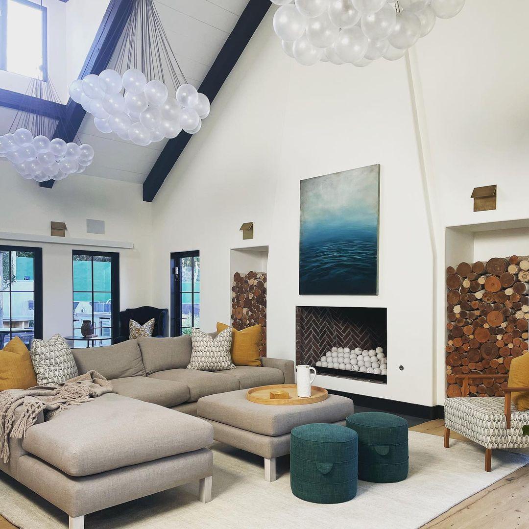 Lustra Chandelier Bubble Frosted Glass - Image 23