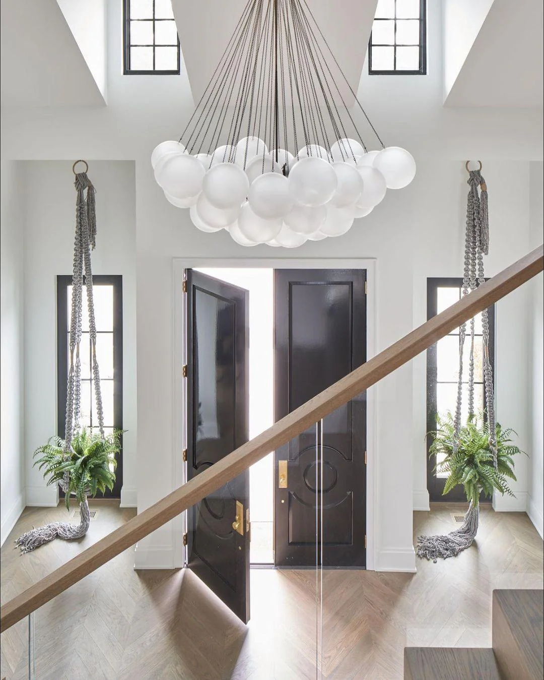Lustra Chandelier Bubble Frosted Glass - Image 43