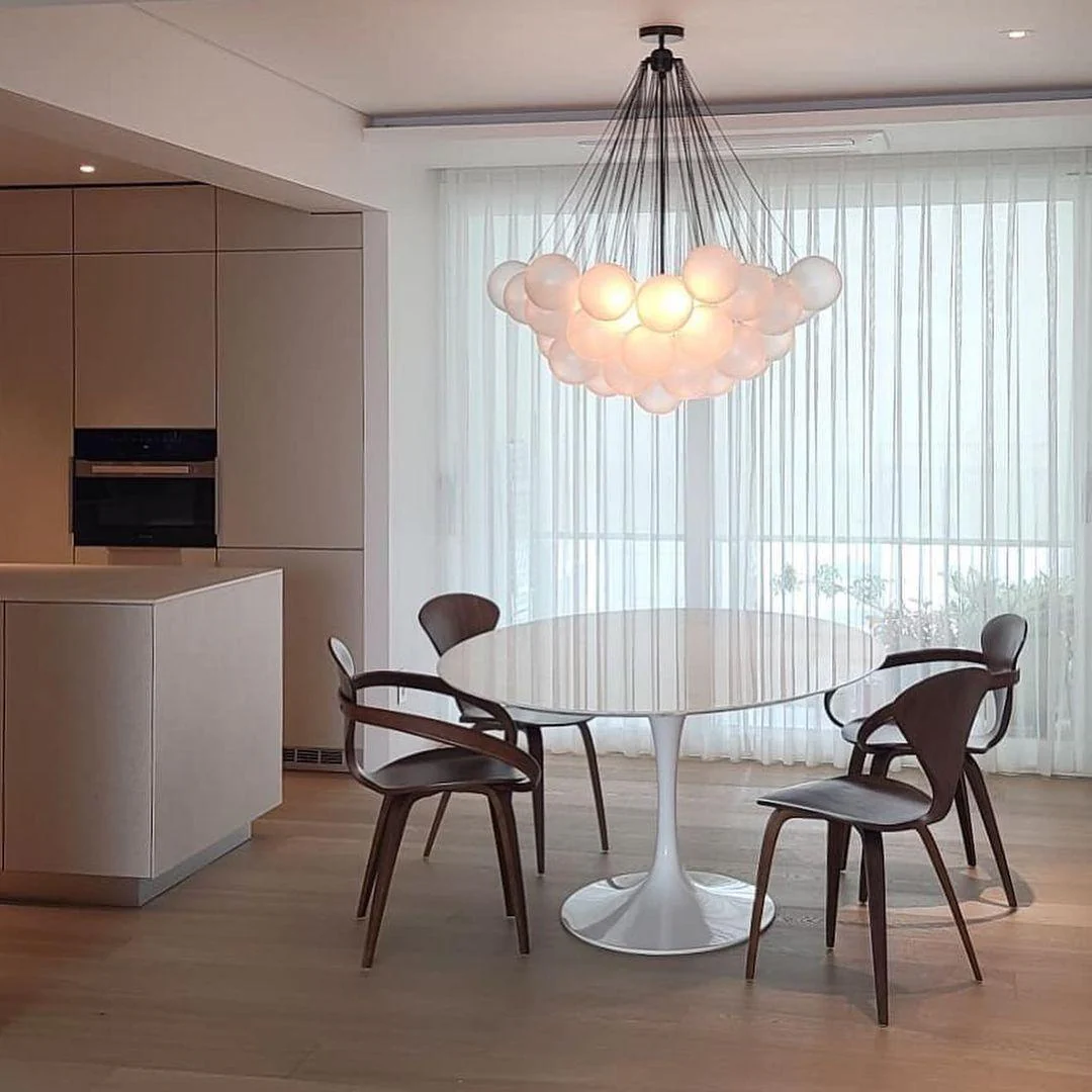 Lustra Chandelier Bubble Frosted Glass - Image 74