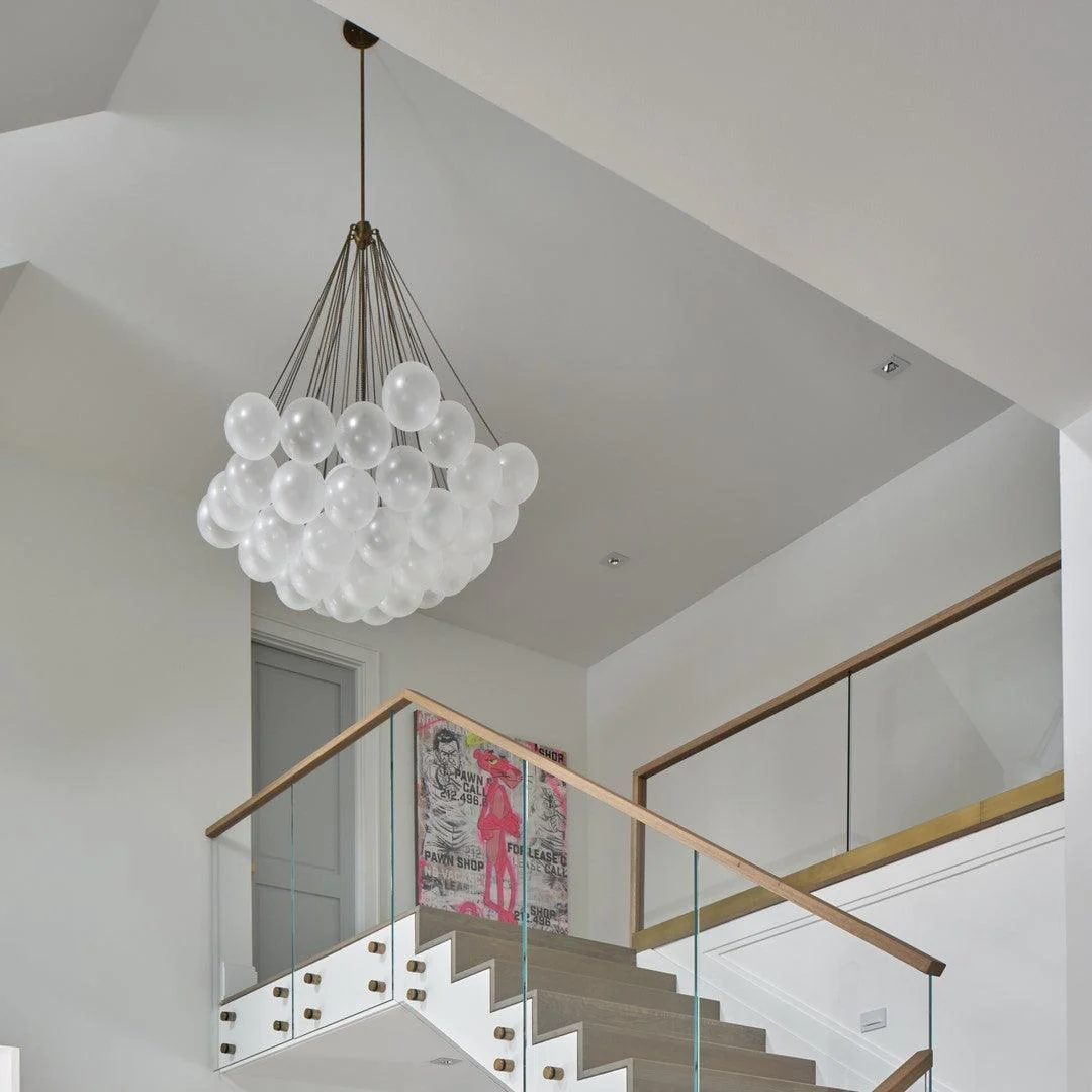 Lustra Chandelier Bubble Frosted Glass - Image 77