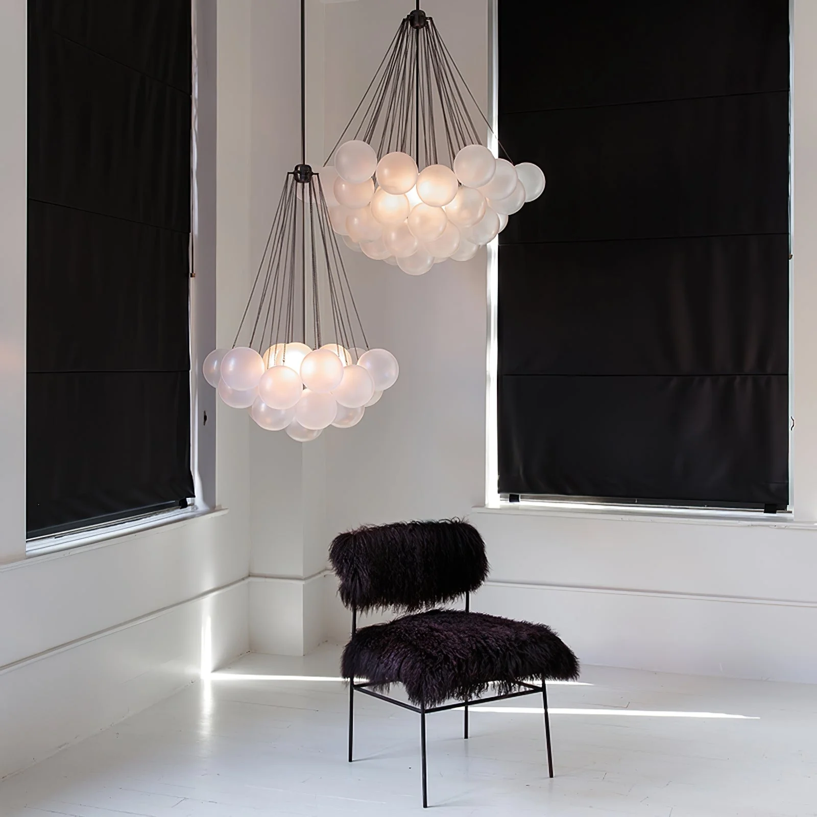 Lustra Chandelier Bubble Frosted Glass - Image 78