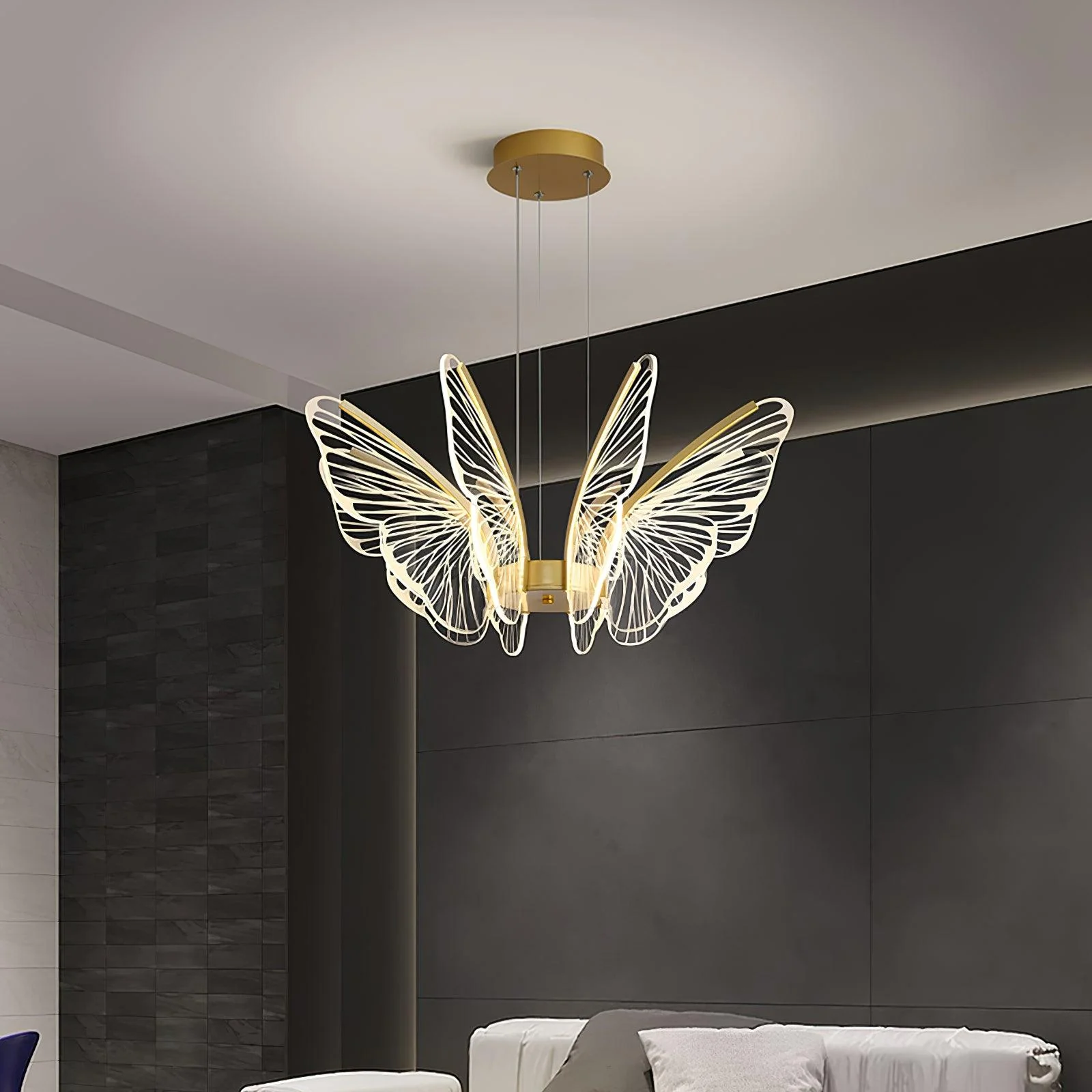 Lustra Chandelier Butterfly Wing Crystal - Image 12