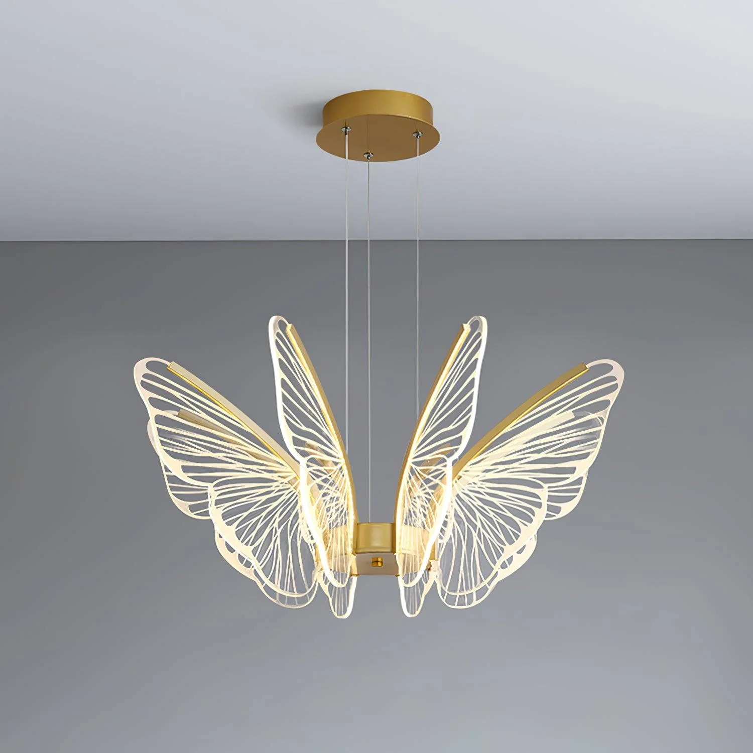 Lustra Chandelier Butterfly Wing Crystal - Image 2