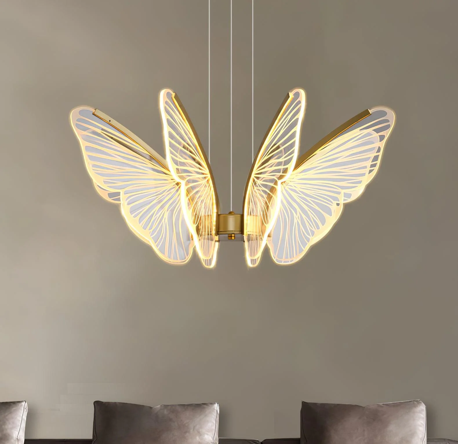 Lustra Chandelier Butterfly Wing Crystal - Image 22
