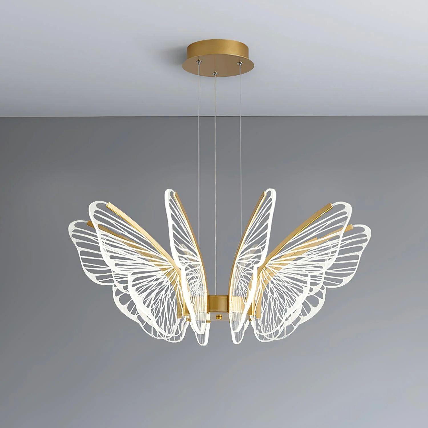 Lustra Chandelier Butterfly Wing Crystal - Image 26