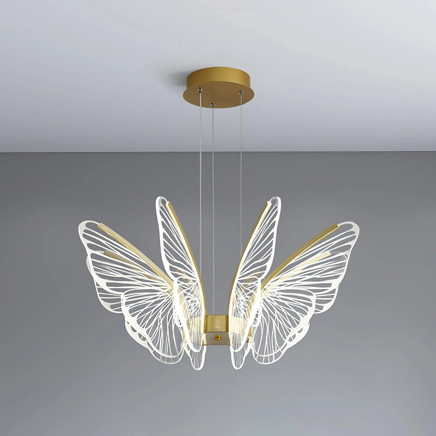 Lustra Chandelier Butterfly Wing Crystal - Image 5