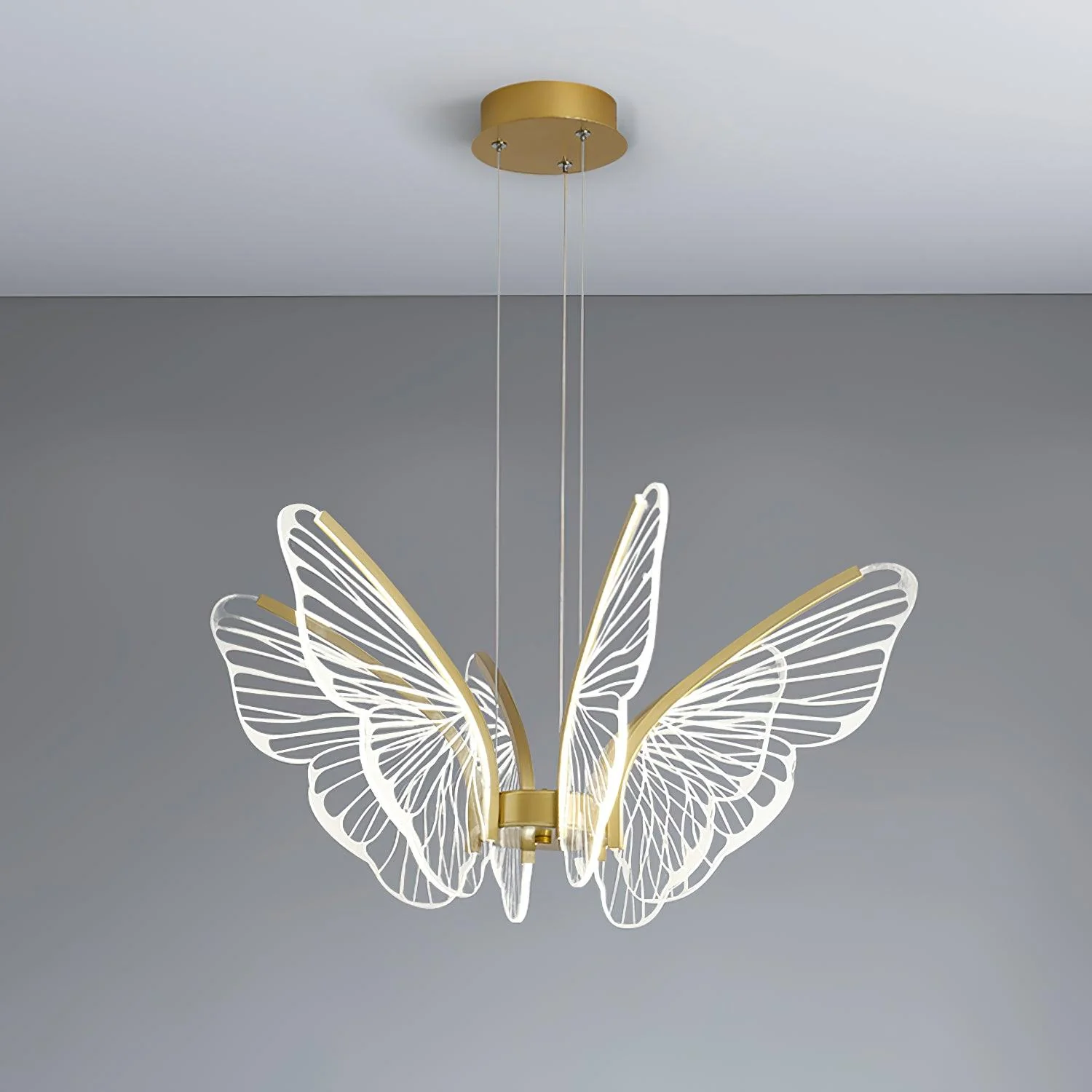 Lustra Chandelier Butterfly Wing Crystal - Image 6
