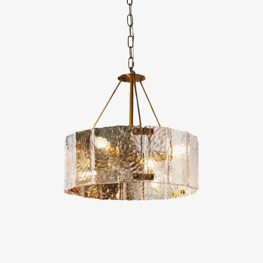 Lustra Chandelier Calvert Clear Textured Glass