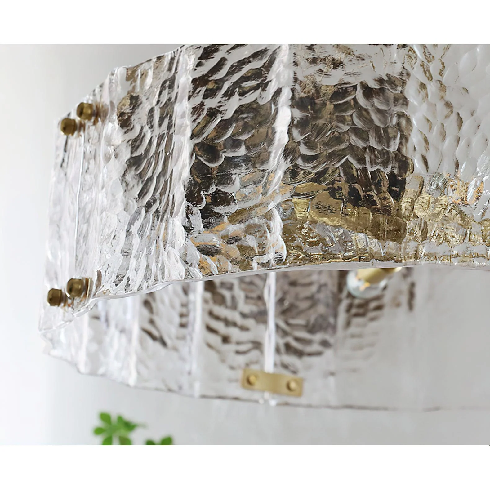 Lustra Chandelier Calvert Clear Textured Glass - Image 17