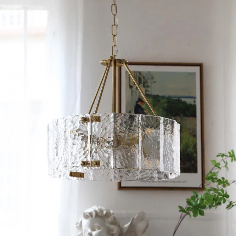 Lustra Chandelier Calvert Clear Textured Glass - Image 18