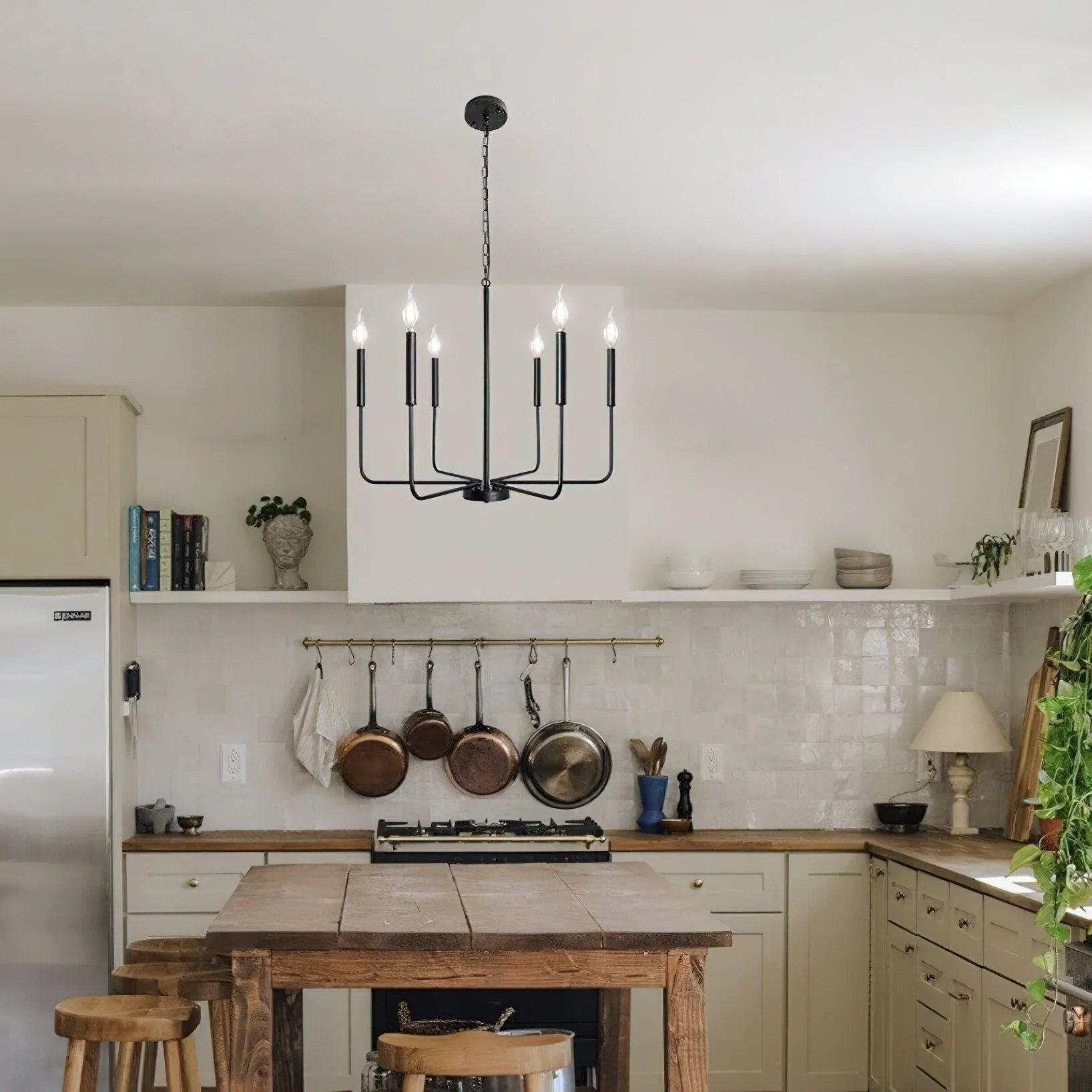 Lustra Chandelier Candle Arm Modern - Image 5