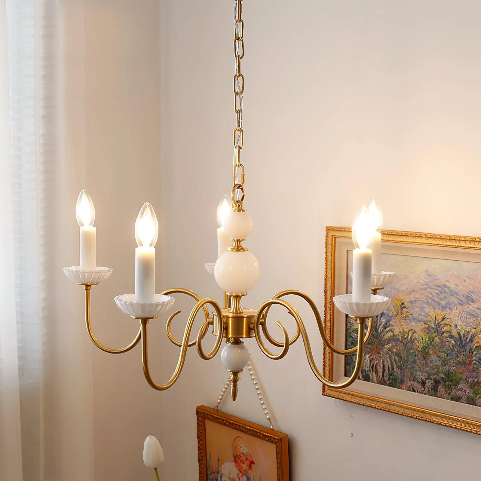 Lustra Chandelier Carlita Gold Modern - Image 16