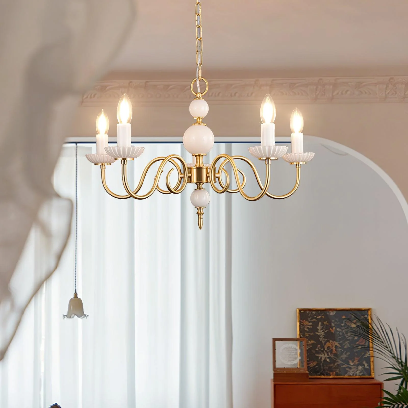 Lustra Chandelier Carlita Gold Modern - Image 4