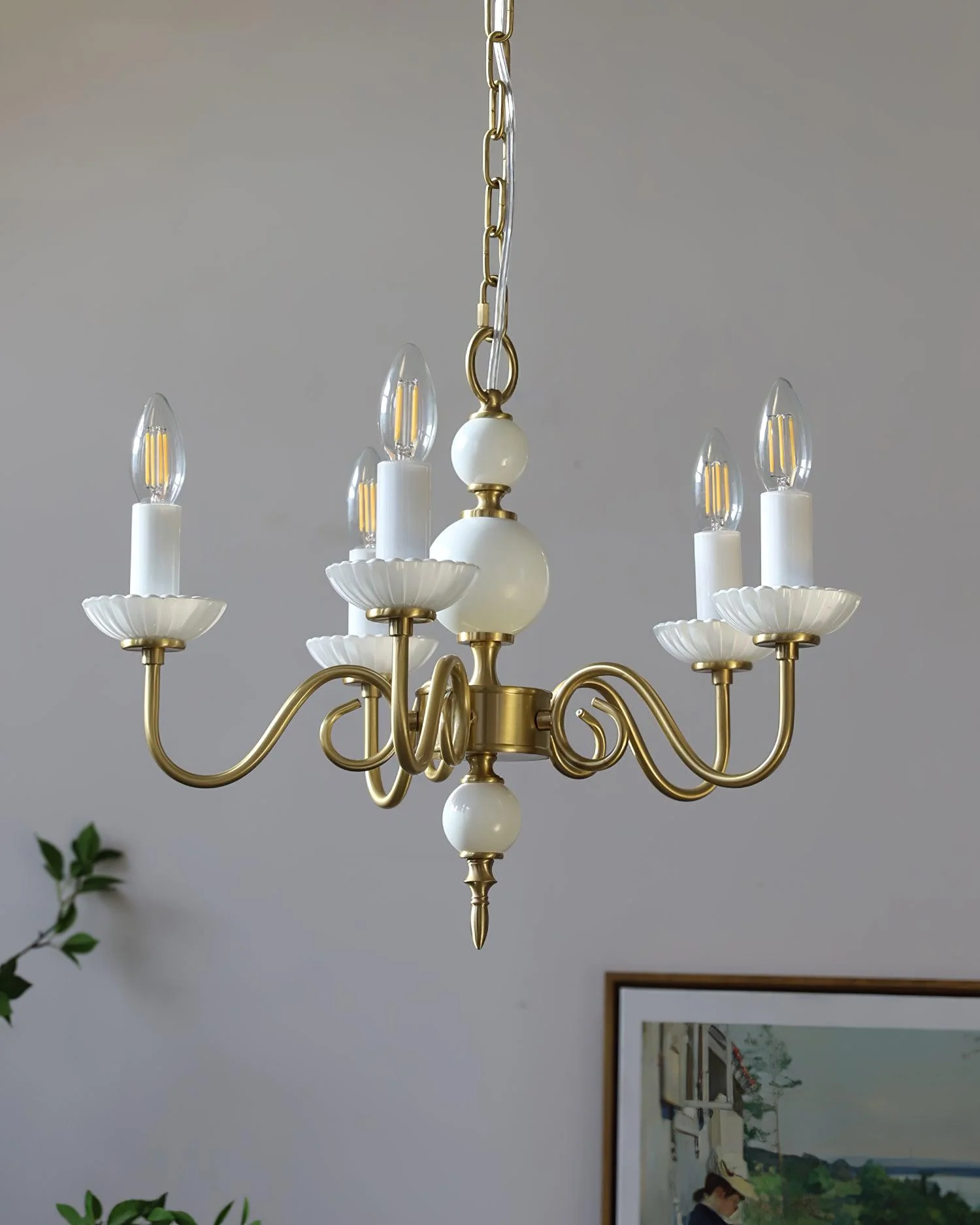 Lustra Chandelier Carlita Gold Modern - Image 8