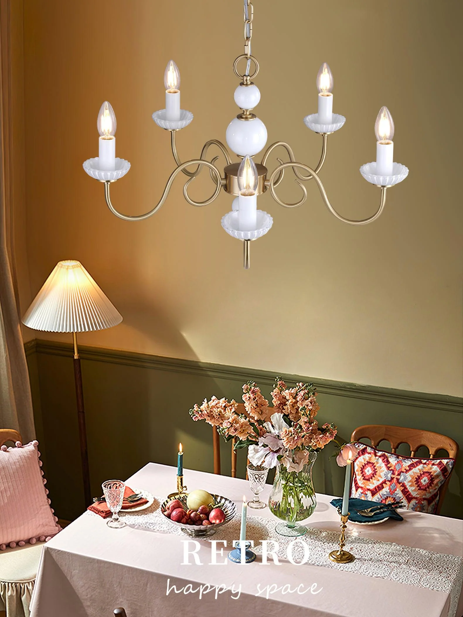 Lustra Chandelier Carlita Gold Modern - Image 9