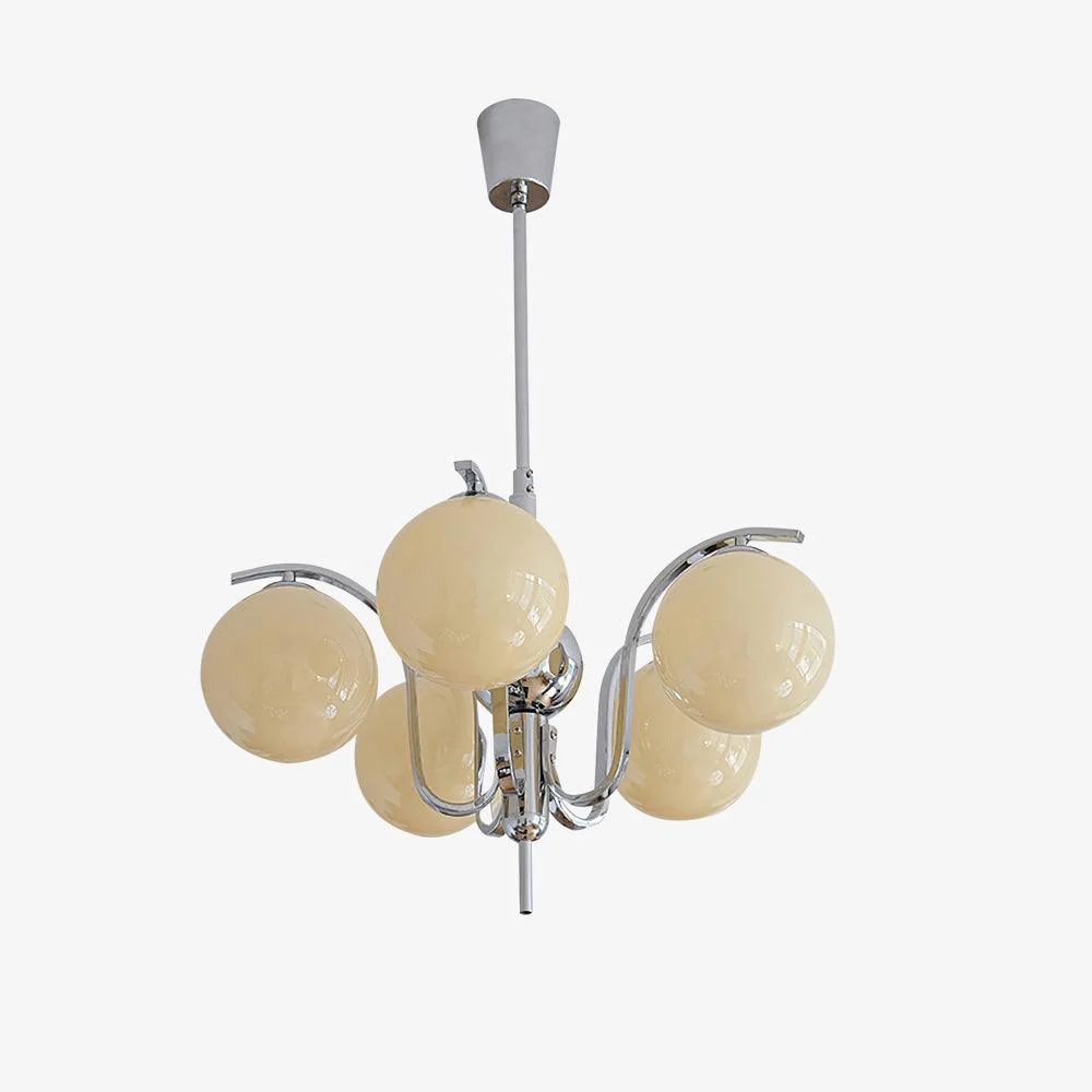Lustra Chandelier Chrome Glass Modo Deco Elegant - Image 30