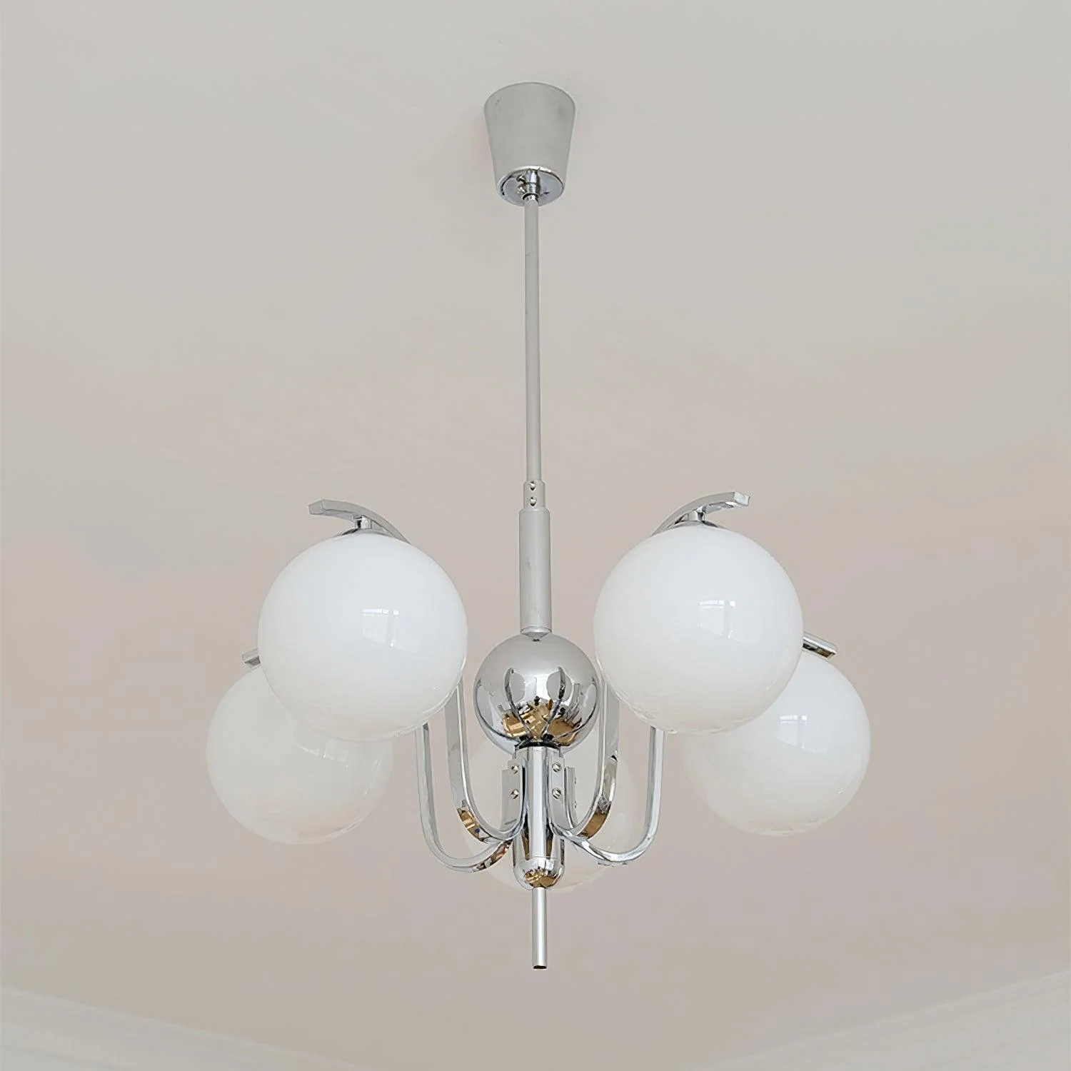 Lustra Chandelier Chrome Glass Modo Deco Elegant - Image 32