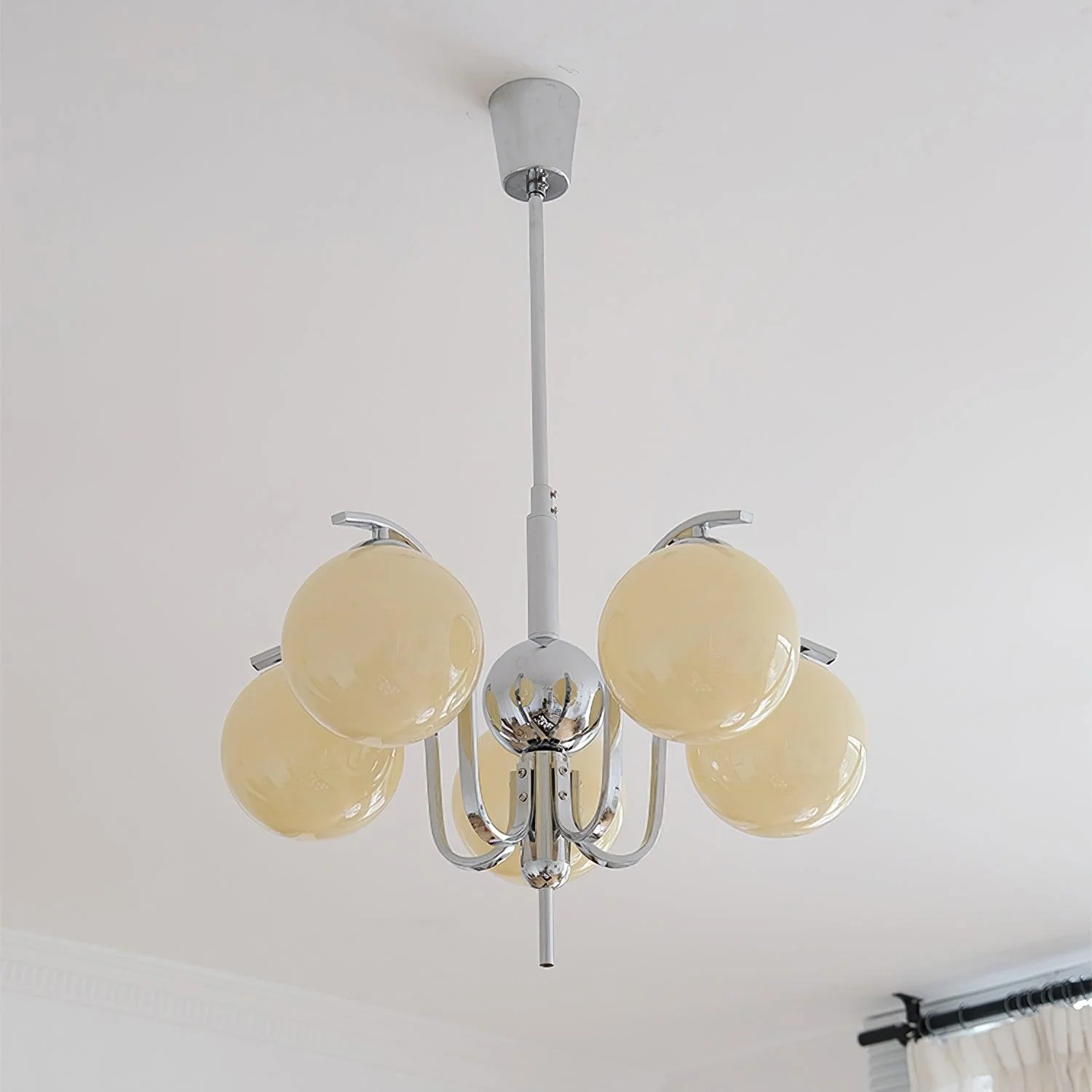 Lustra Chandelier Chrome Glass Modo Deco Elegant - Image 33