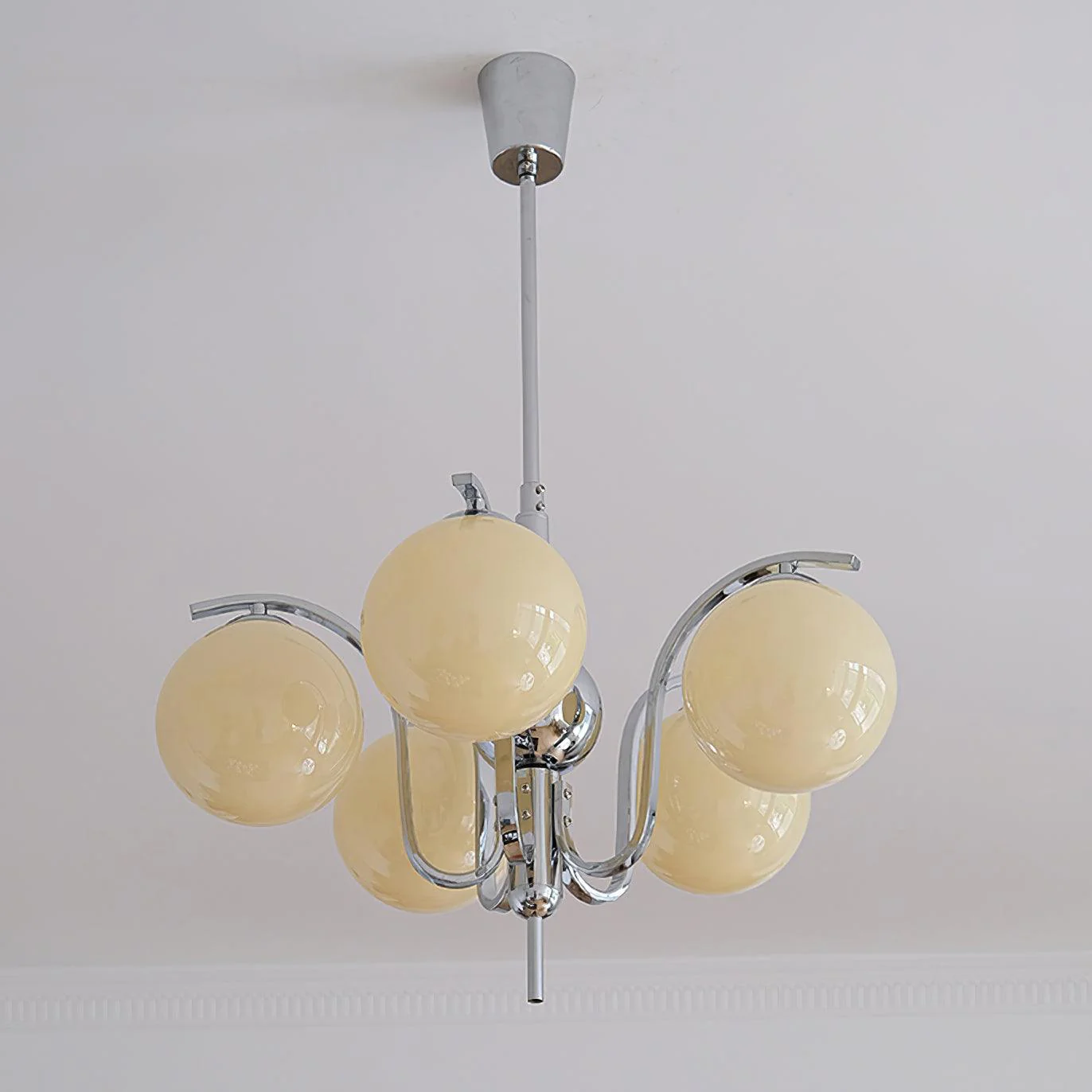 Lustra Chandelier Chrome Glass Modo Deco Elegant - Image 6