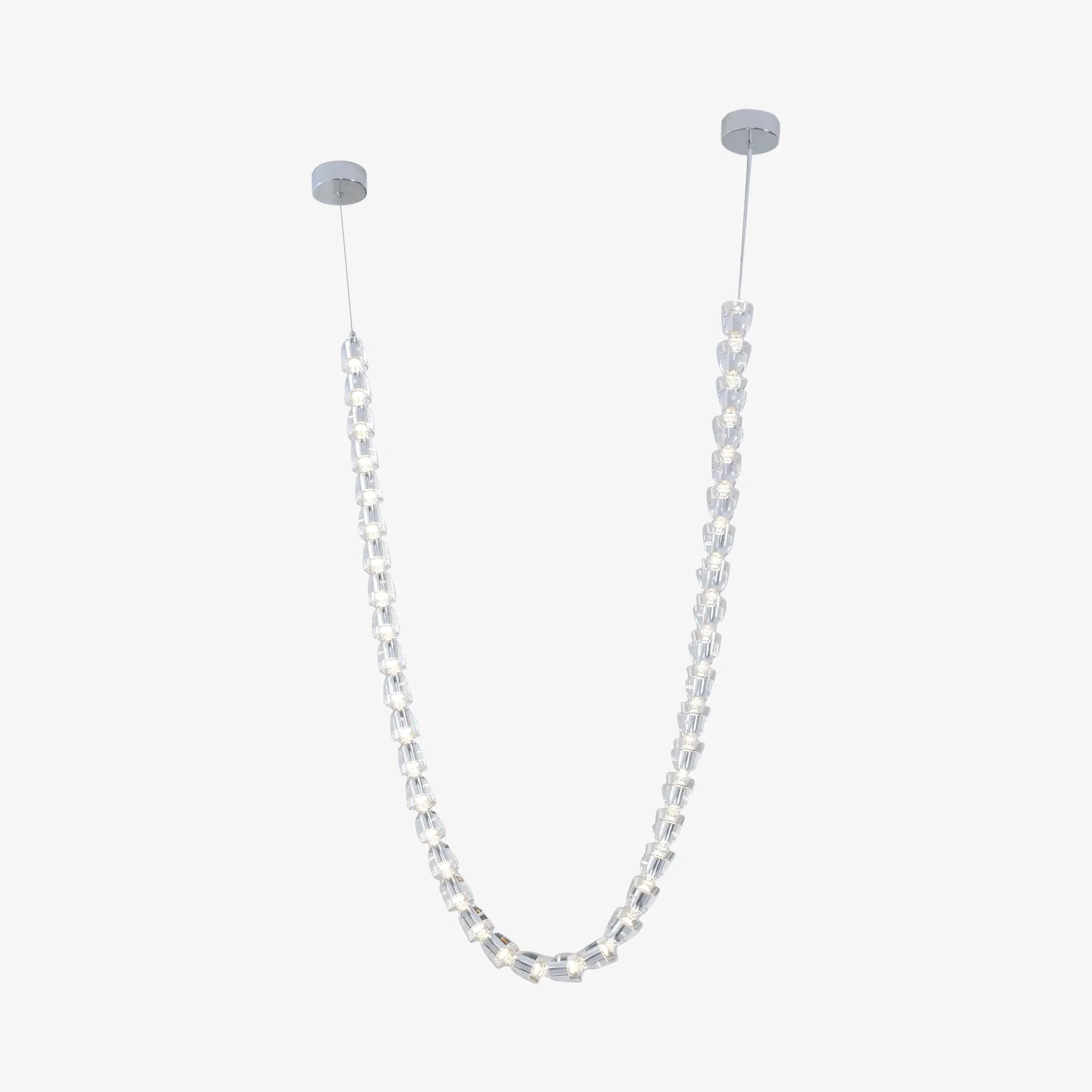 Lustra Chandelier Chrome Interlacing Crystal Lines - Image 110