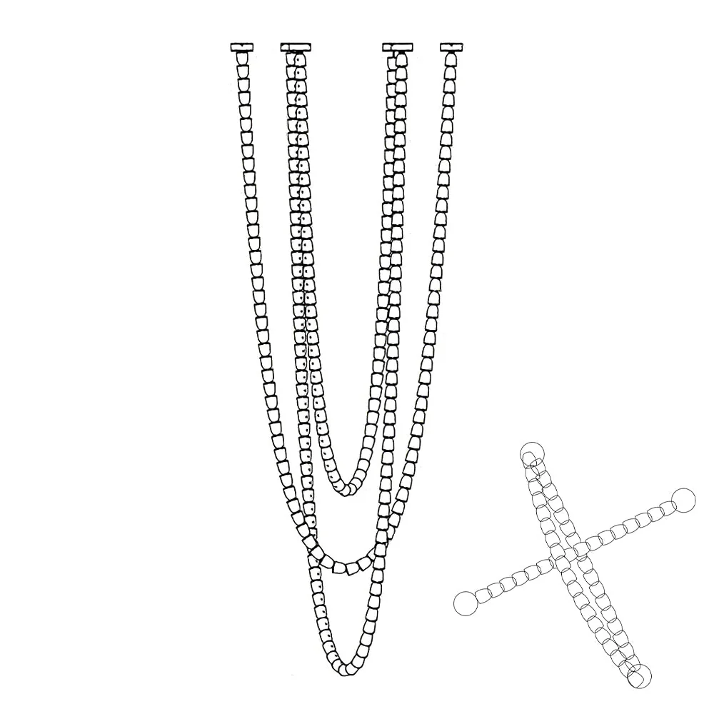 Lustra Chandelier Chrome Interlacing Crystal Lines - Image 2