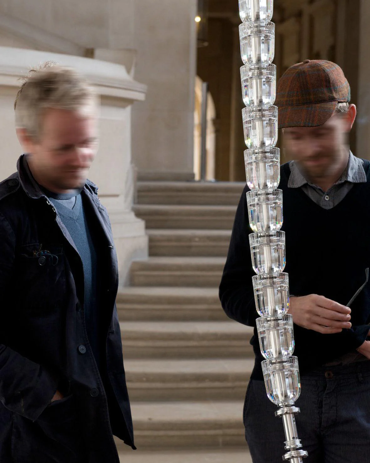 Lustra Chandelier Chrome Interlacing Crystal Lines - Image 23