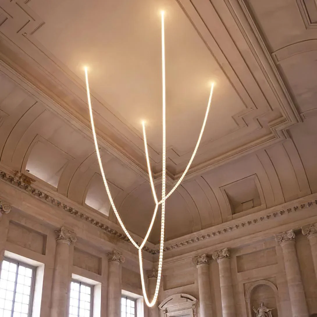 Lustra Chandelier Chrome Interlacing Crystal Lines - Image 31