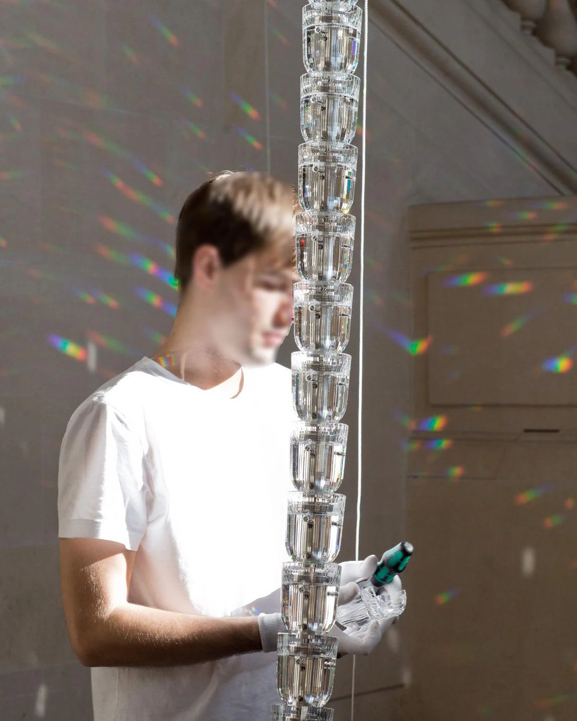 Lustra Chandelier Chrome Interlacing Crystal Lines - Image 33