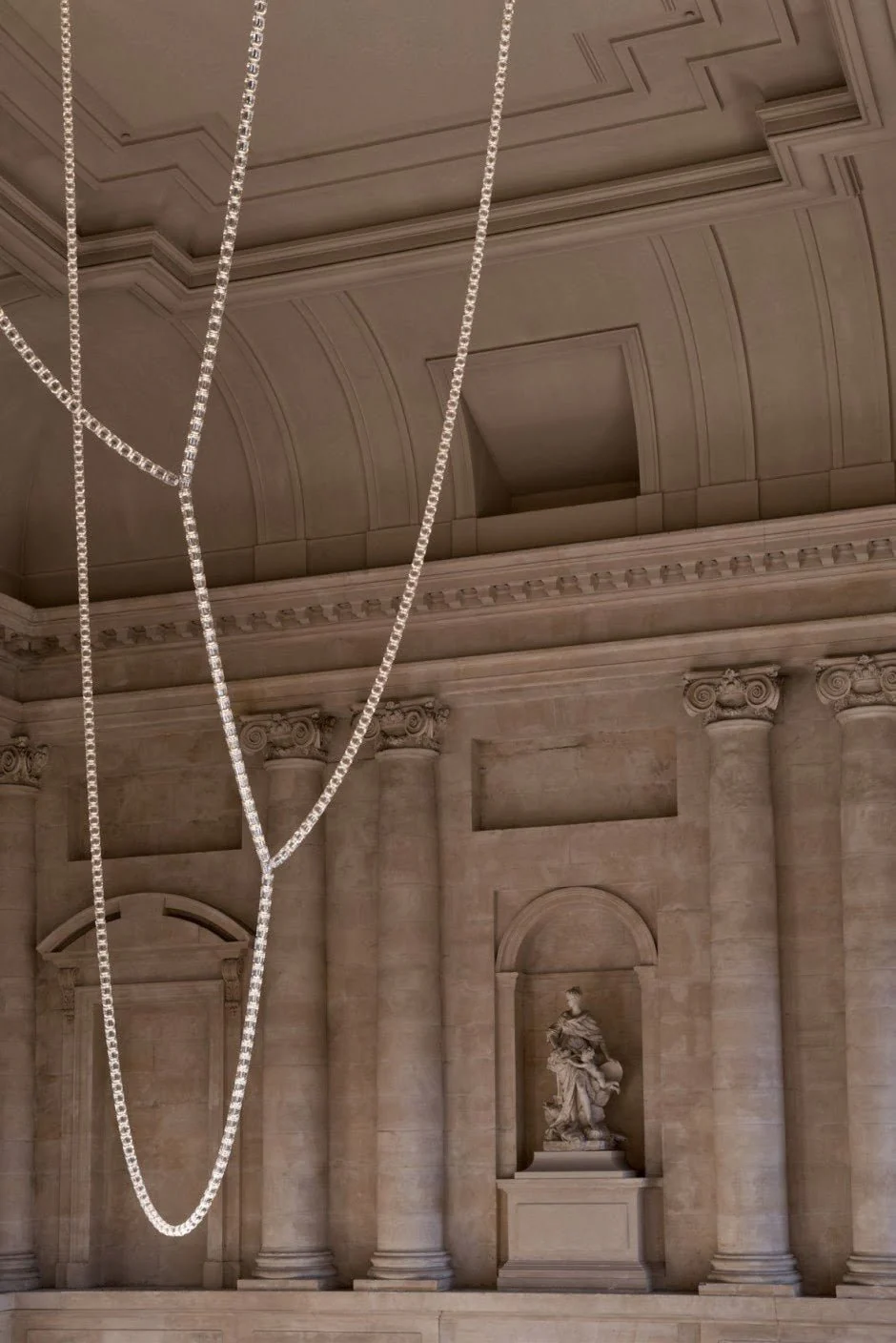 Lustra Chandelier Chrome Interlacing Crystal Lines - Image 82