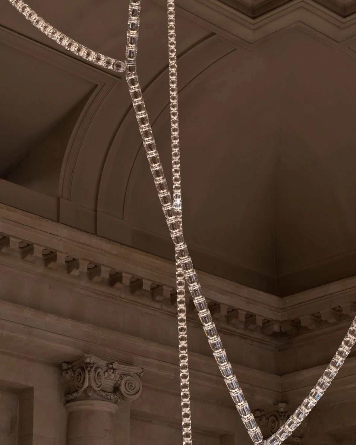 Lustra Chandelier Chrome Interlacing Crystal Lines - Image 87