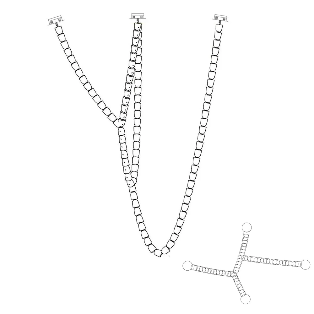 Lustra Chandelier Chrome Interlacing Crystal Lines - Image 99