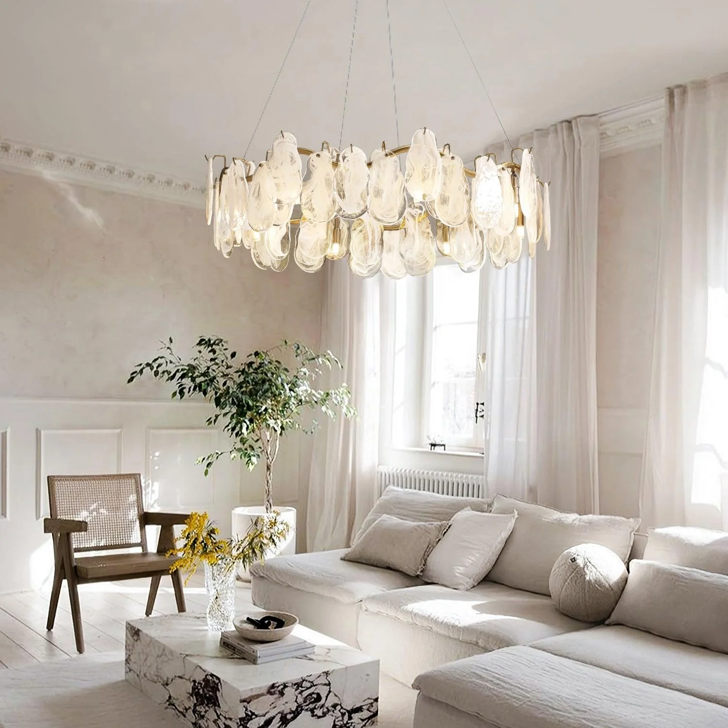 Lustra Chandelier Cloud Glass Panels - Image 16