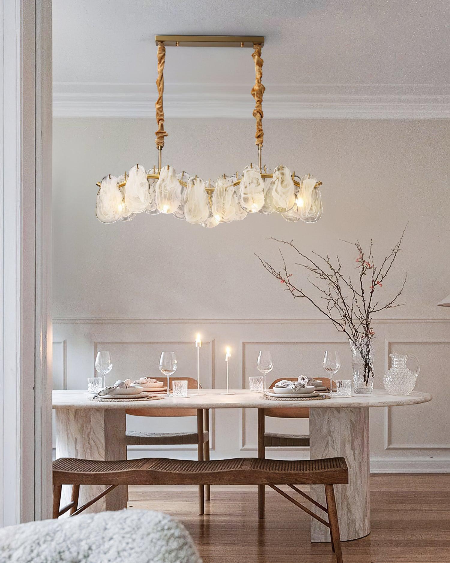 Lustra Chandelier Cloud Glass Panels - Image 17