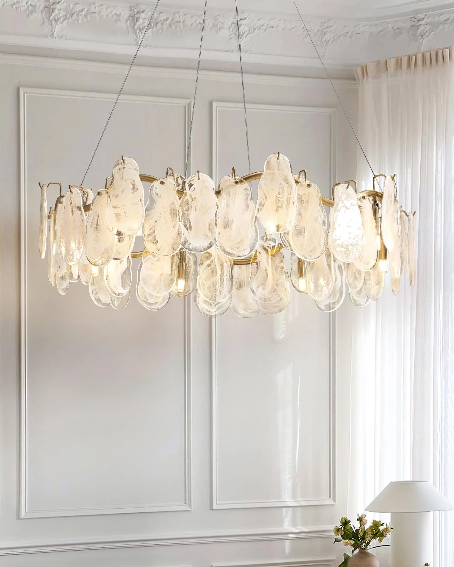 Lustra Chandelier Cloud Glass Panels - Image 19