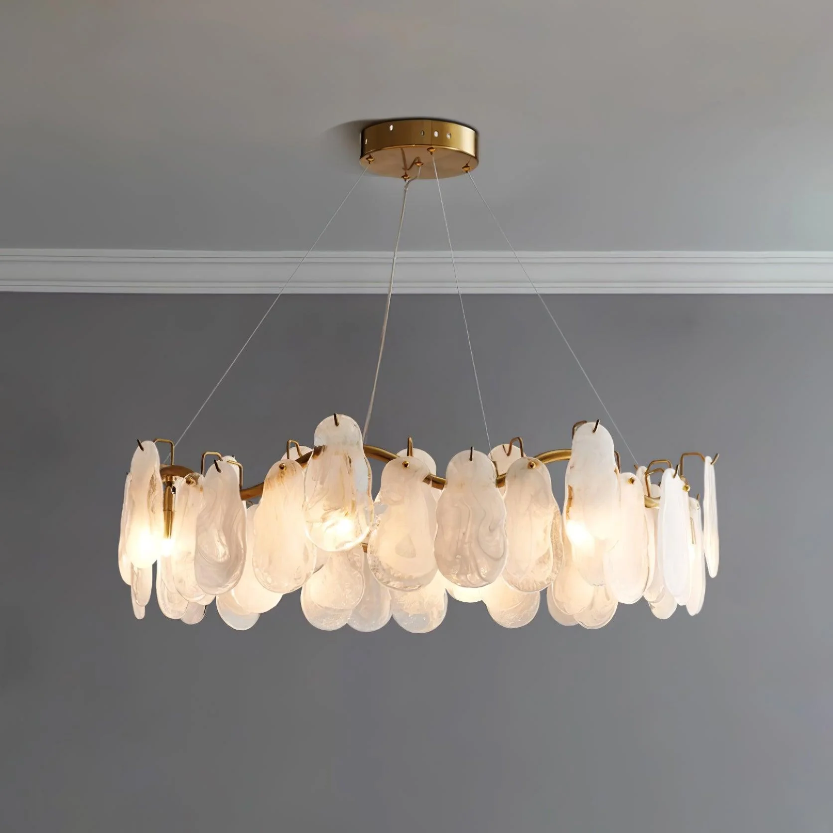 Lustra Chandelier Cloud Glass Panels - Image 2