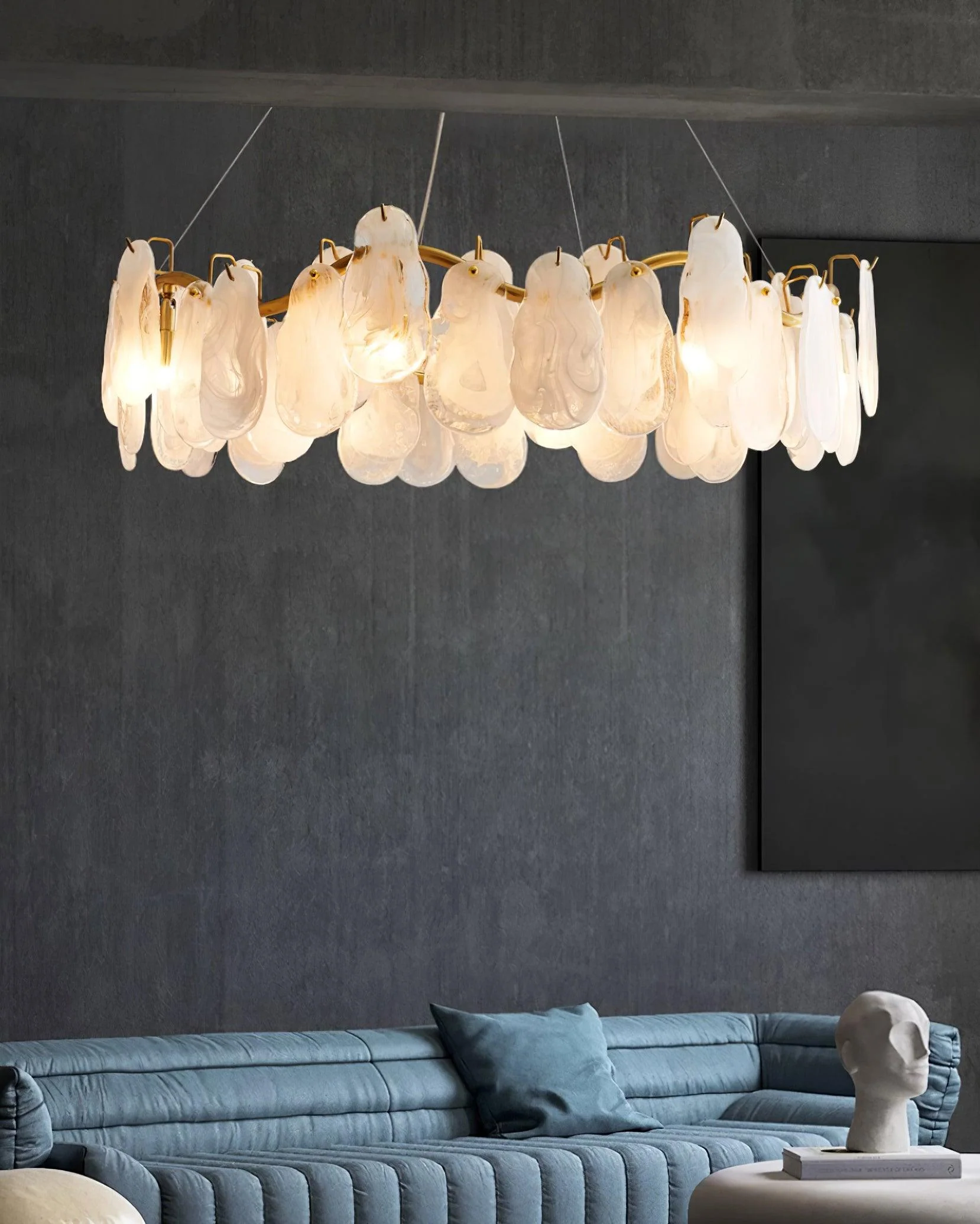 Lustra Chandelier Cloud Glass Panels - Image 22