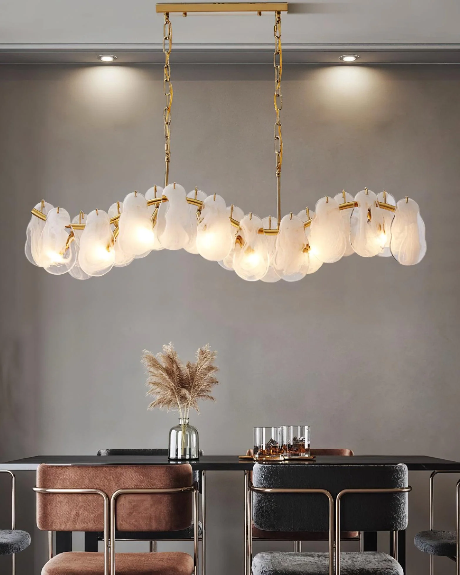 Lustra Chandelier Cloud Glass Panels - Image 23