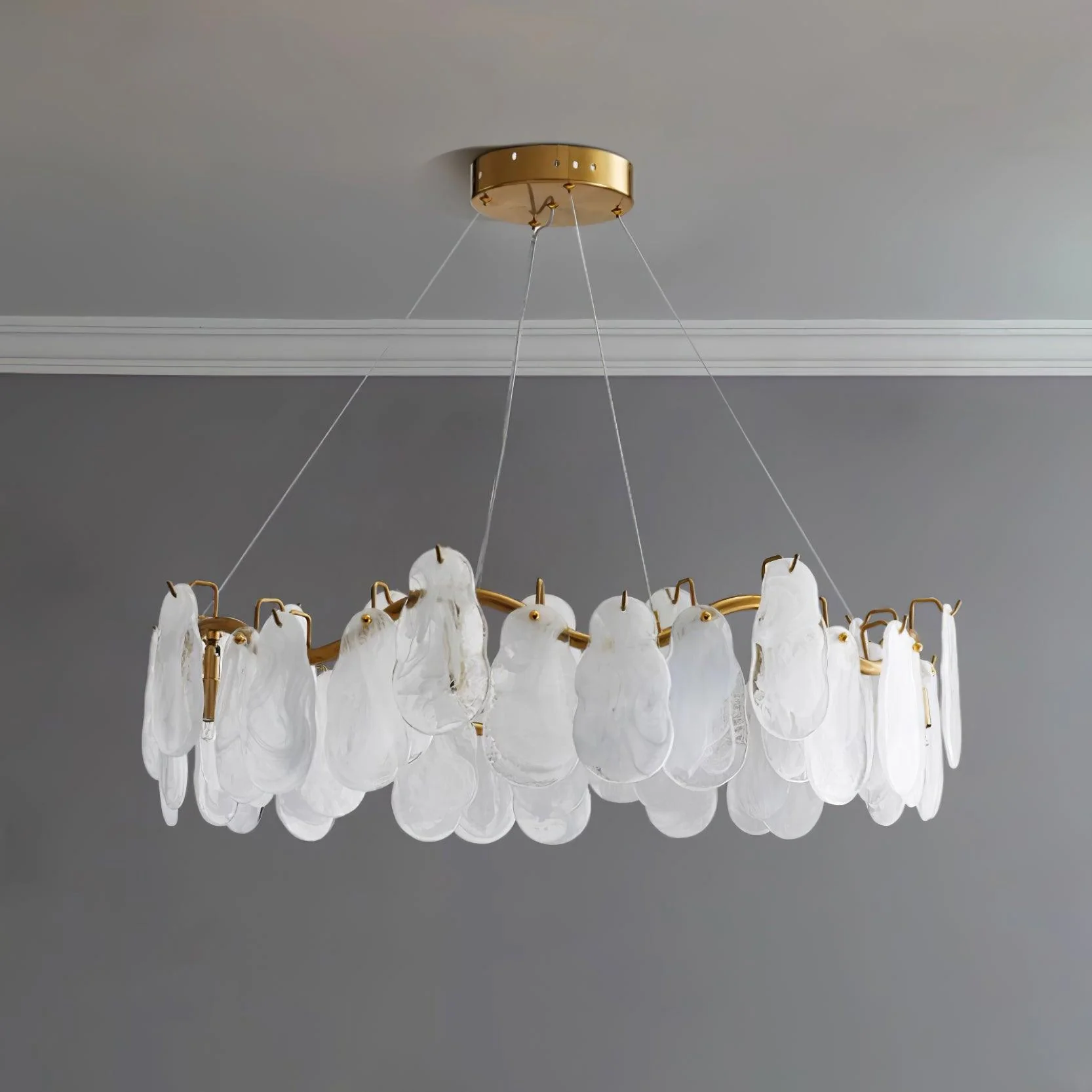 Lustra Chandelier Cloud Glass Panels - Image 3