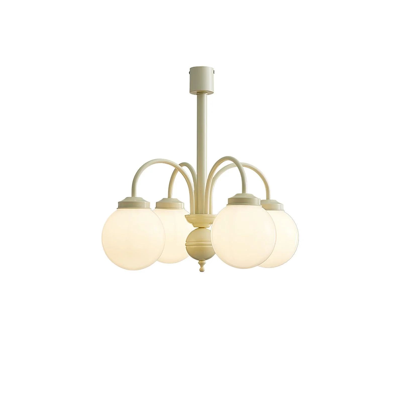 Lustra Chandelier Cream Glass Spheres - Image 15