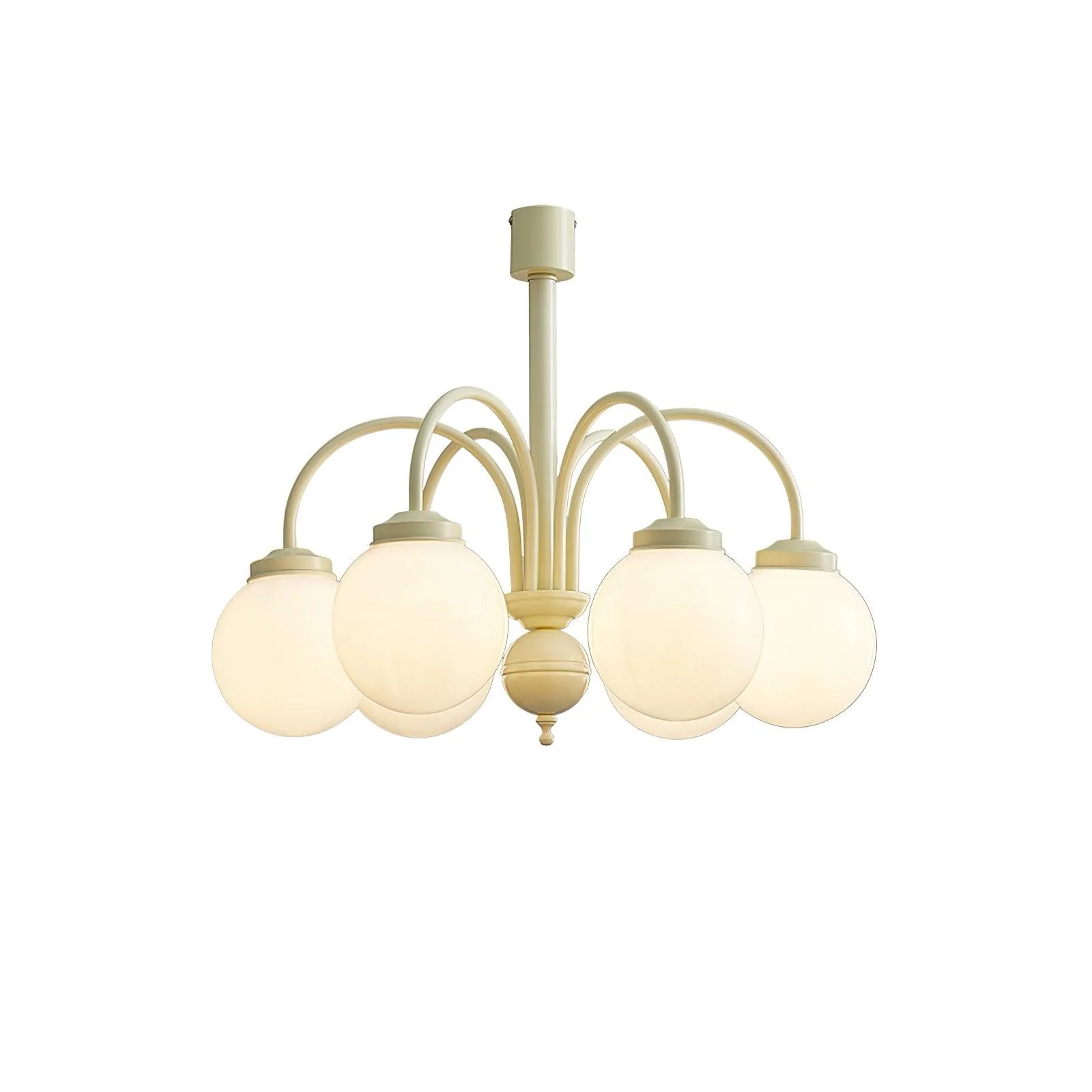 Lustra Chandelier Cream Glass Spheres - Image 18