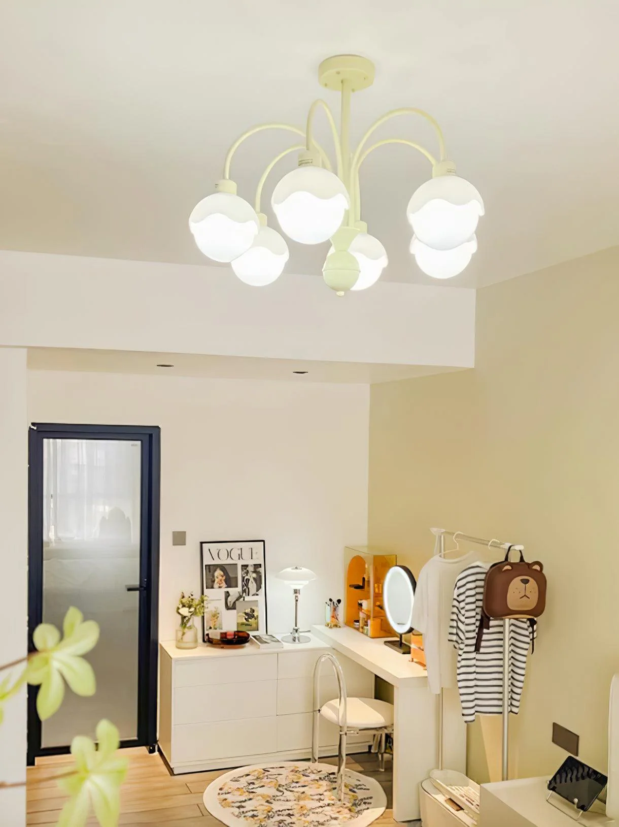 Lustra Chandelier Creamy Lychee Matcha Green Arm - Image 12