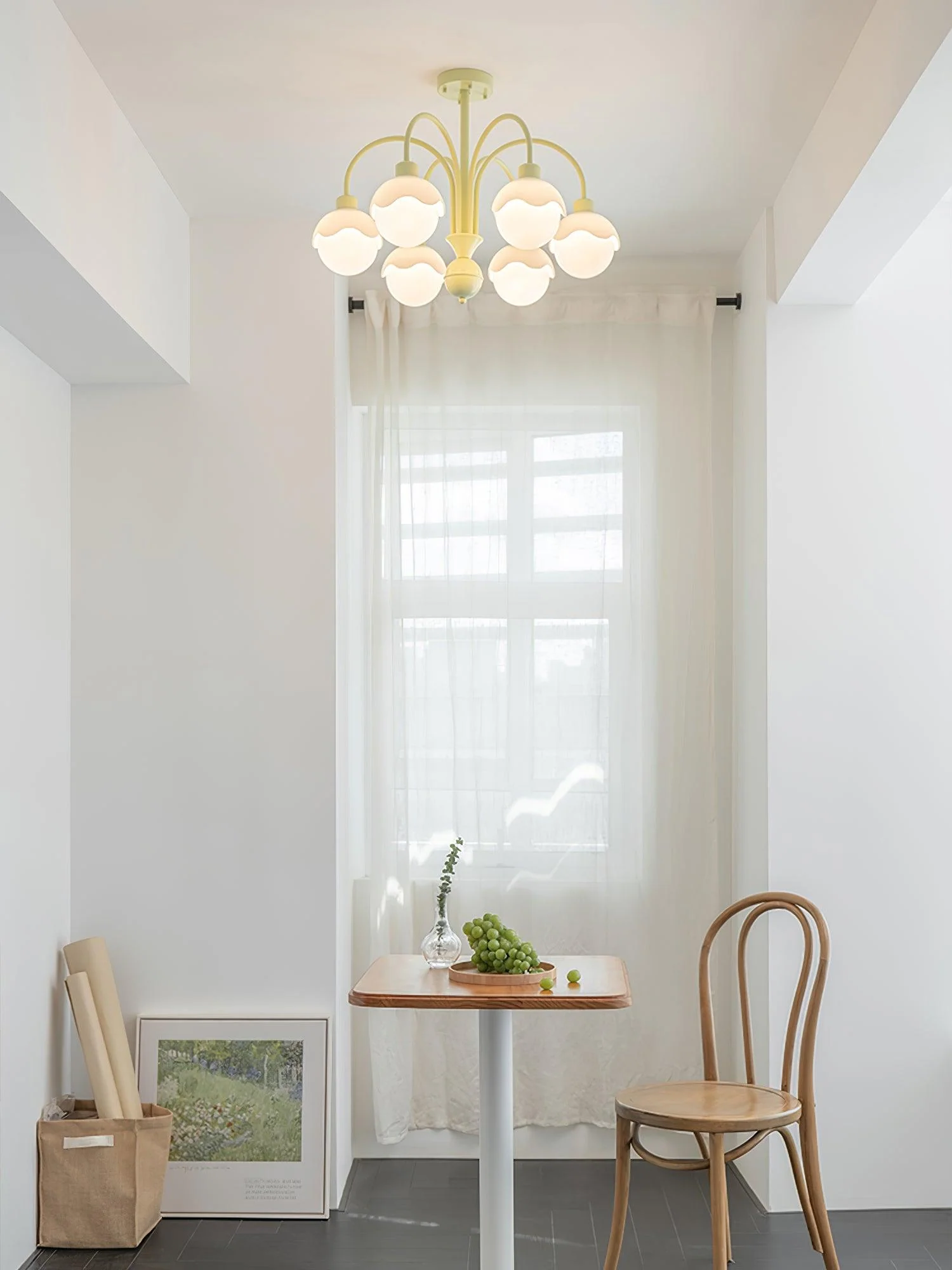 Lustra Chandelier Creamy Lychee Matcha Green Arm - Image 16