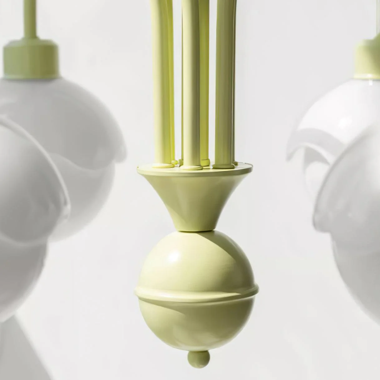 Lustra Chandelier Creamy Lychee Matcha Green Arm - Image 20