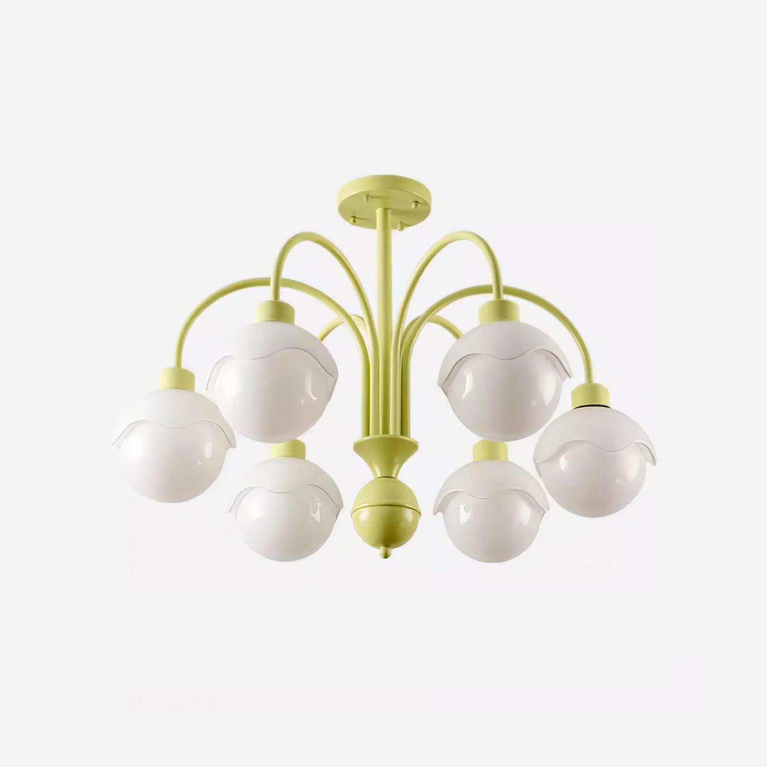 Lustra Chandelier Creamy Lychee Matcha Green Arm - Image 22