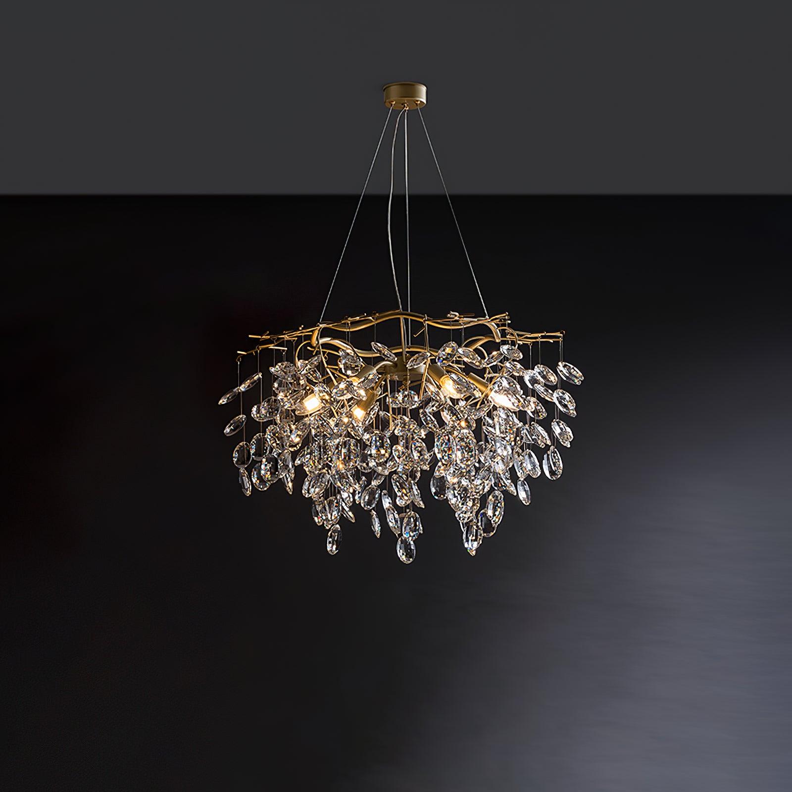 Lustra Chandelier Crystal Branch Gold LED - Image 21